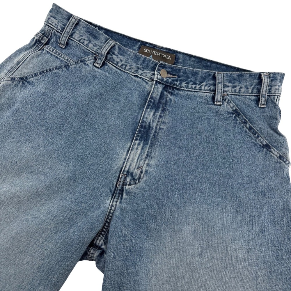 Levi's SilverTab Carpenter Jeans Mens 36x34 Blue Relaxed Baggy Denim